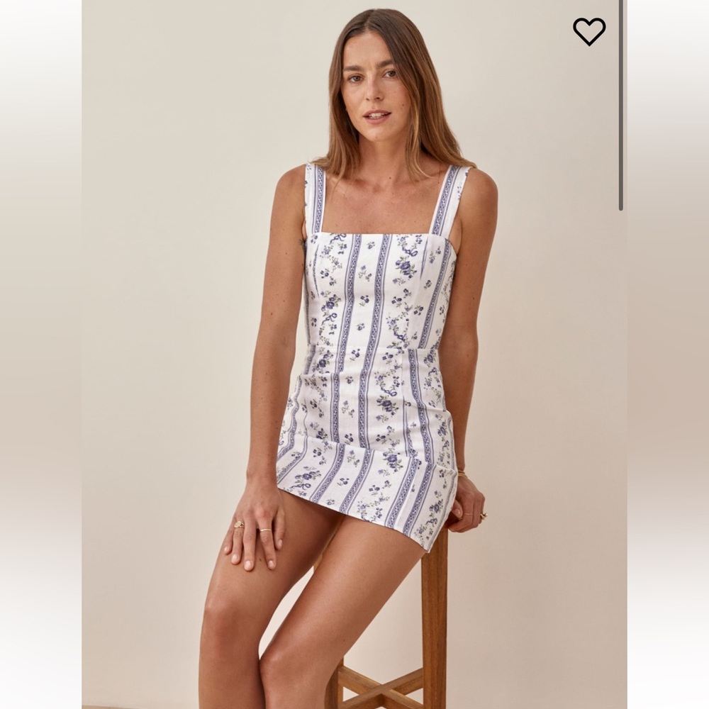 Reformation Bridgette Linen Dress